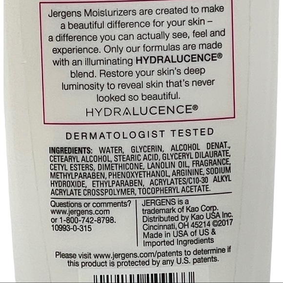 6 Pack Jergens Original Scent Lotion w/ Cherry Almond Essence 10 oz for Dry Skin - Picture 5 of 5